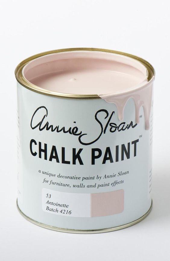 pink chalk paint bucket