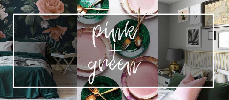 Pink and green selection by Shine Rugs