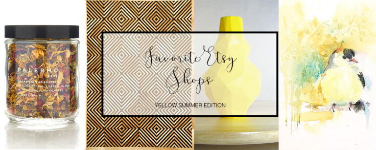 Shine Rugs' Favorite Etsy Shops: Yellow Summer Edition