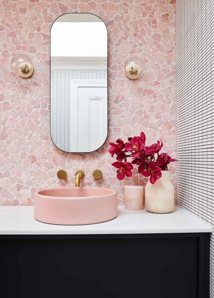 Perfect pink tiles seen on Pinterest