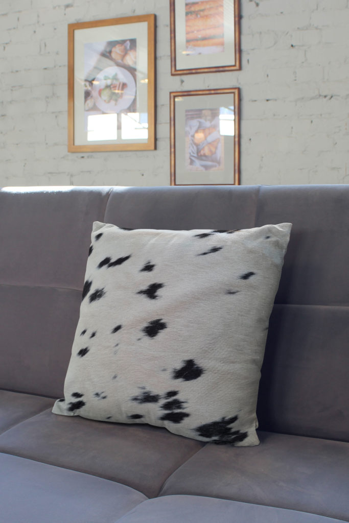 Dots Black and White Cushion by Shine Rugs