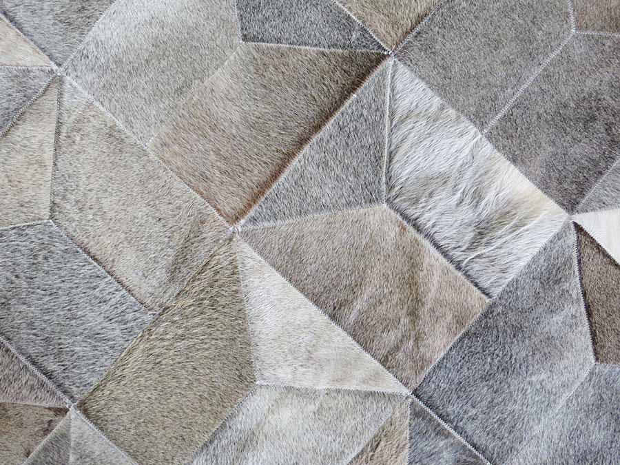 Mary's Envelope PAtchwork Cowhide Rug No. 290
