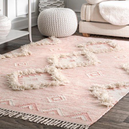 pink area rug