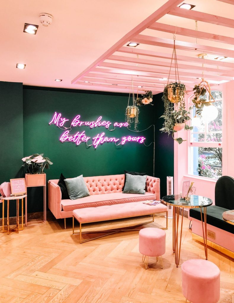 Take this coffee shop as an example to pink up your living room! By hayleyhall.uk