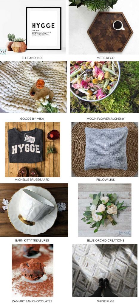 Wonderful and cozy selection of hygge items by Shine Rugs