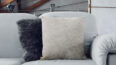 Unique Cream White Cowhide Cushion in living room