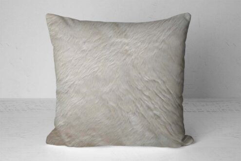 01-CREAM-60x60 All White Throw Pillow in natural cream cowhide