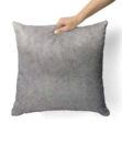 Soft Gradient Gray Cow Hide Pillow
