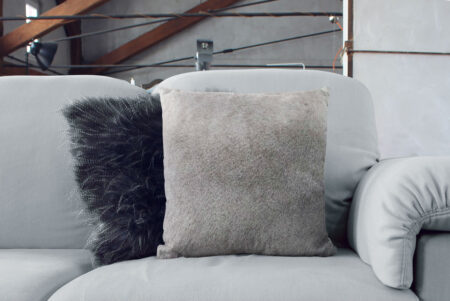 03-gray-60x60-05 Unique Gradient Gray Cowhide Cushion in living room