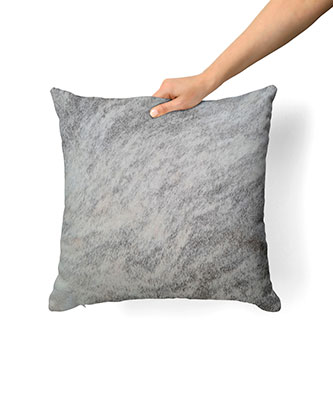 Gray Brindle Cowhide Pillow