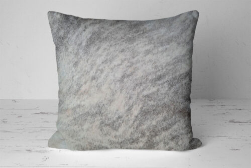 Unique Brindle Gray Throw Pillow