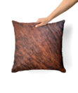 Brown Brindle Cowhide Throw Pillow