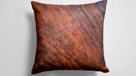 Brown Brindle Cowhide Throw Pillow