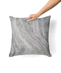 Salt and Pepper Cowhide Decorative Cushion