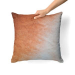 Beige Gradient Cowhide Pillow