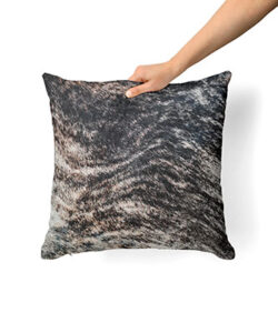 Dark Brindle Cowhide Pillow