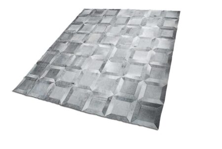 Gray Cube patchwork cowhide rug Gray Cube patchwork cowhide rug