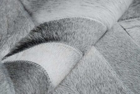 Gray Cube patchwork cowhide rug Gray Cube patchwork cowhide rug