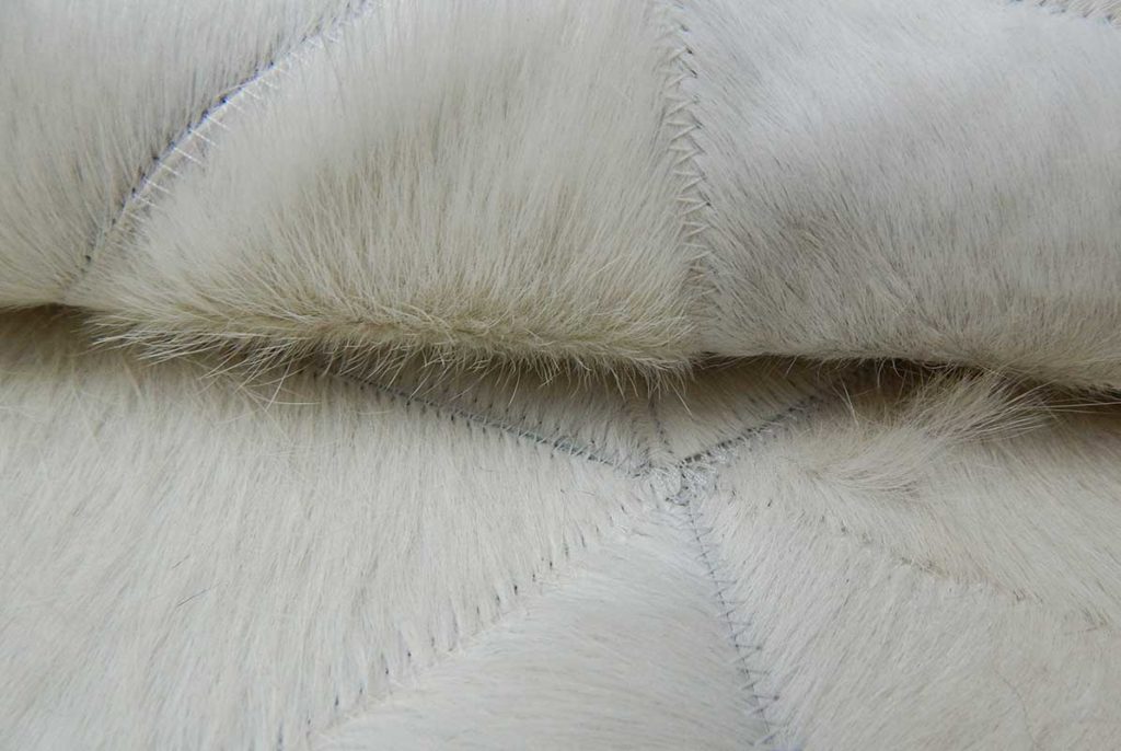 White Kata Patchwork Cowhide Rug | Shine Rugs