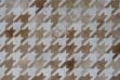 Beige and white houndstooth design