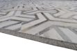 White, taupe and gray cowhide area rug design ZOOM IN