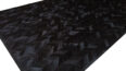 Black Chevron Patchwork Cowhide Rug Full View