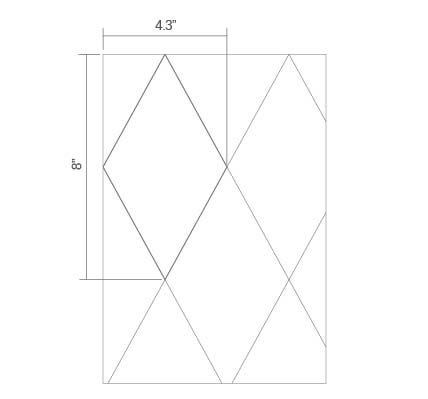 Rhombus Pattern of Cowhide Patchwork Rug