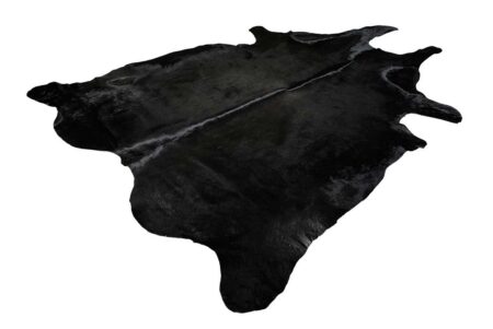 c102+ Black Cowhide Rug