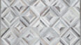 Taupe and Cream Diamond Patchwork Cowhide Rug