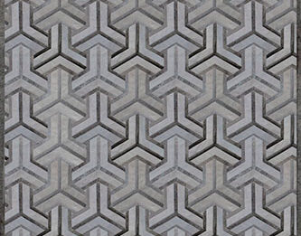 Taupe Toto Patchwork Cowhide Rug