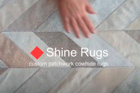 Video Chevron Taupe Cowhide Patchwork Rug 307 Chevron Taupe Cowhide Patchwork Rug Video