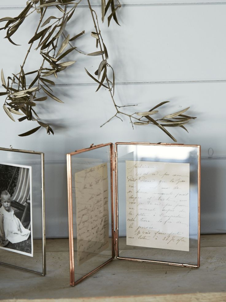 framed romantic handwritten letter