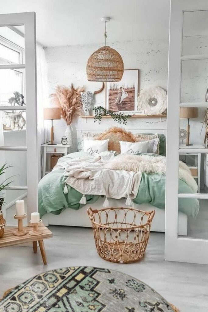 Romantic boho bedroom