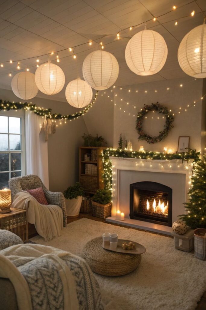 String Lights & Lantern Decor