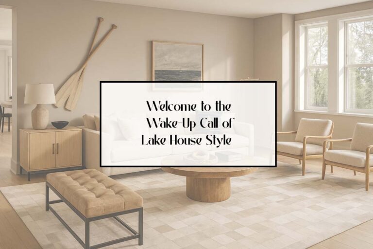Lake house decor by Shine Rugs