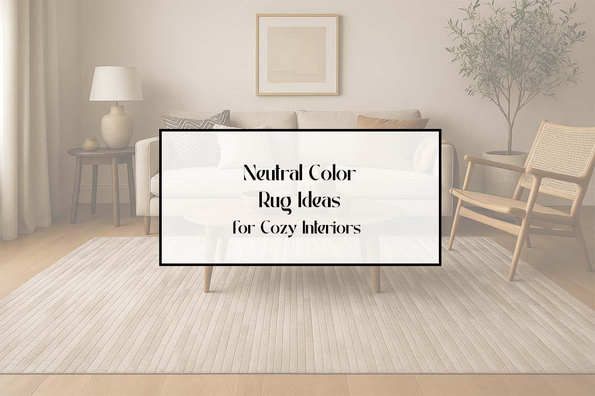Neutral Color Rug Ideas for Cozy Interiors by Shine Rugs